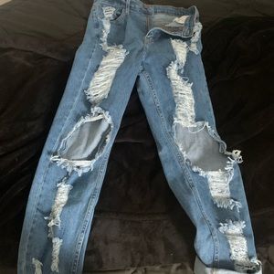 fashion nova distressed jeans